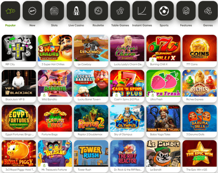 Spielautomaten im Fresh Online Casino