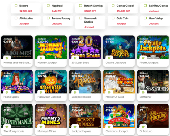 Fresh Casino Jackpots