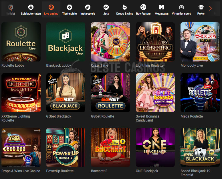 GGBET Live Casino