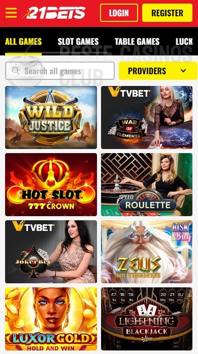 Mobiles Casino 21 BETS