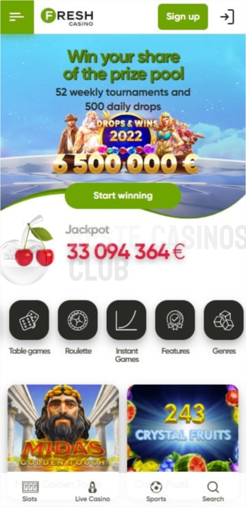 Mobiles Casino Fresh