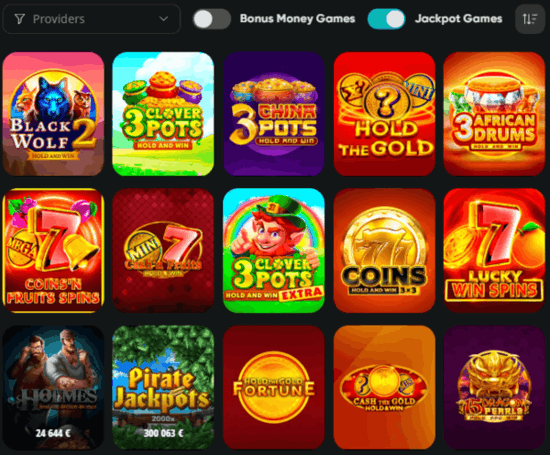 Jackpots im DRIP Casino