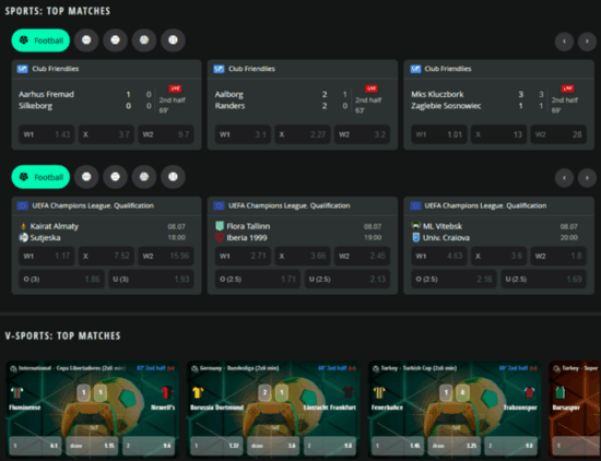 Sportwetten im DRIP Casino