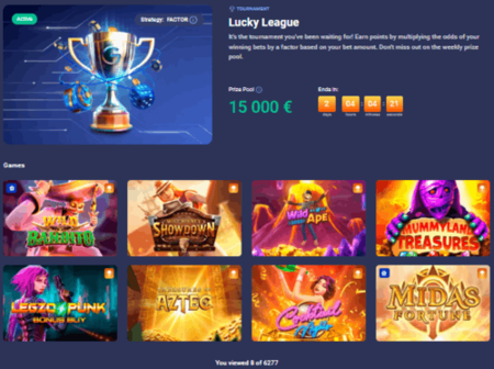 Turniere und Jackpots im LEGZO Casino