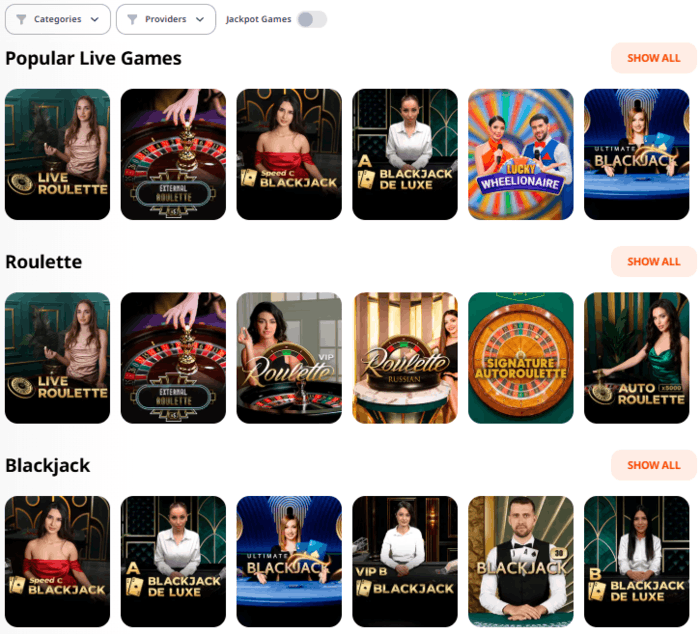 MONRO Live Casino