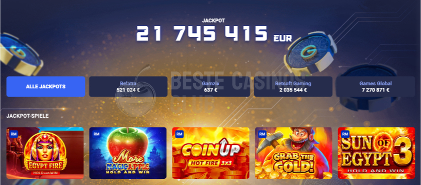 Turniere und Jackpots im LEGZO Casino