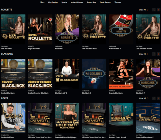 STARDA Live Casino