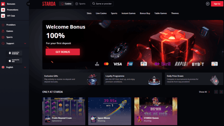 STARDA Casino Offizielle Website