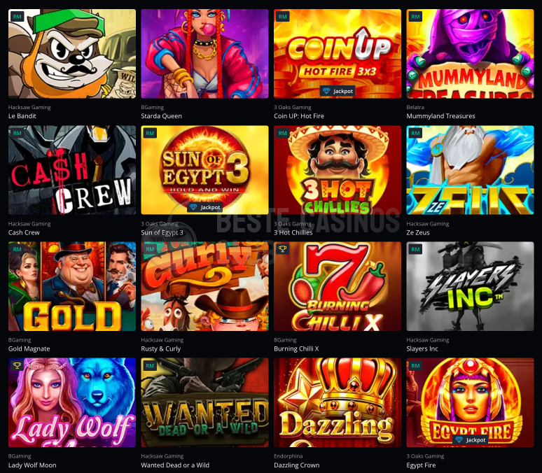 Slots im STARDA Casino