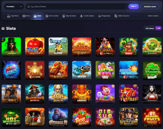 Folgende Online-Spiele bietet Vegasy Casino